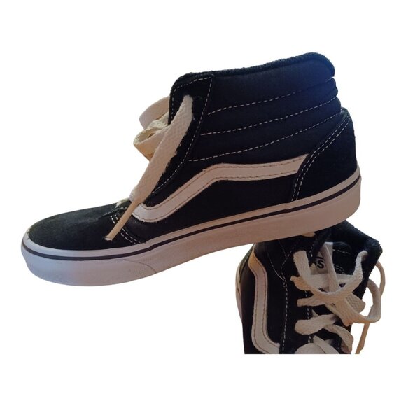 Vans Sk8 Hi Shoe Youth Sz 3 Black & White 500714 Off The Wall Sneaker High Top - Picture 5 of 8